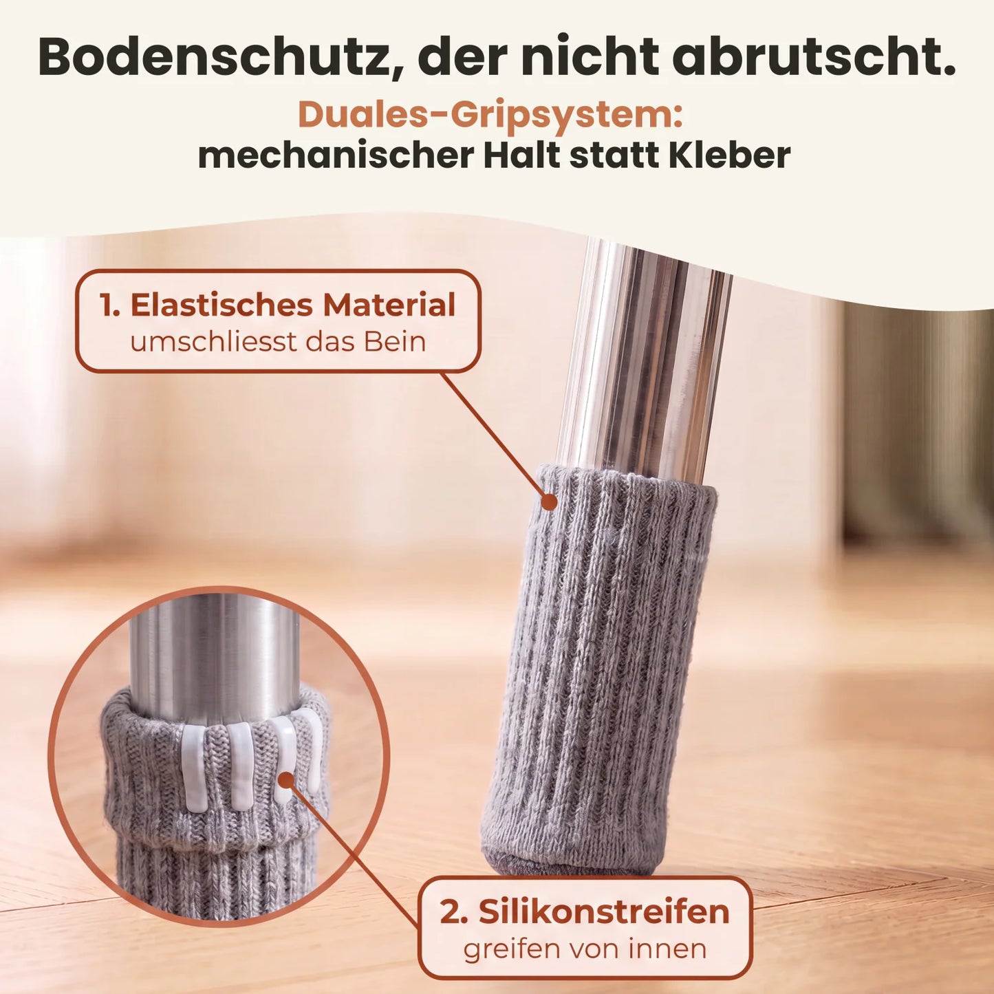 Stuhlsocken 4er Set
